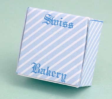 Dollhouse Miniature Swiss Bakery Cake Boxes